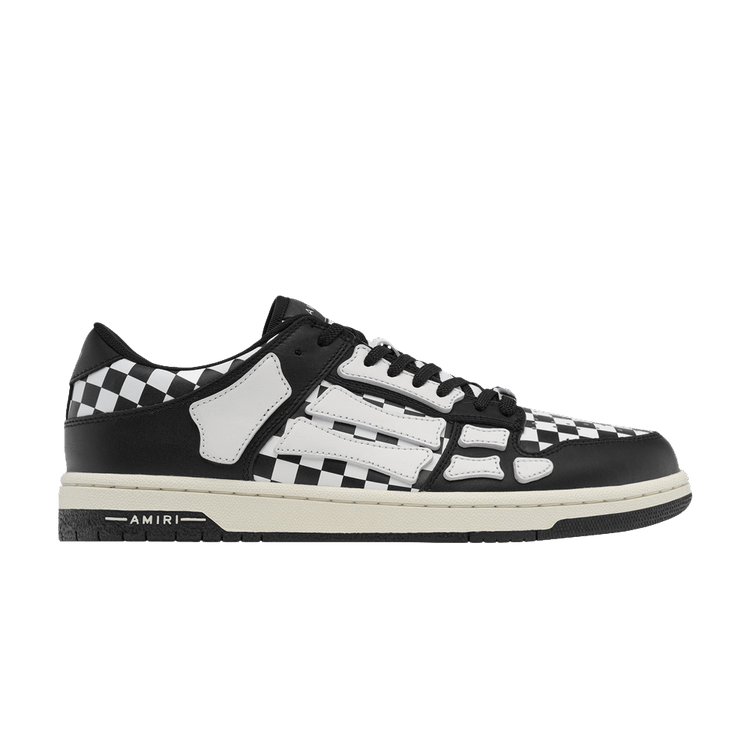 Amiri Skel Top Low Checkered - Black White