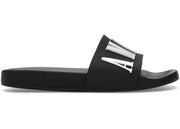 Amiri Pool Slide Debossed Logo Black Black White