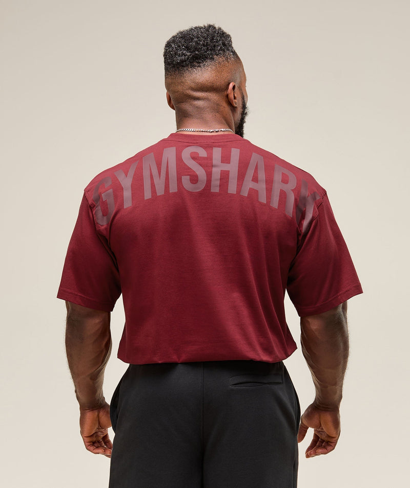 Gymshark Power T-Shirt - Sets Red