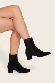 AIMEE SHORT BOOT BLACK SUEDE