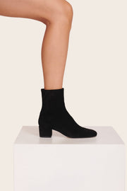 AIMEE SHORT BOOT BLACK SUEDE