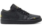 Jordan 1 Low Black Elephant Print