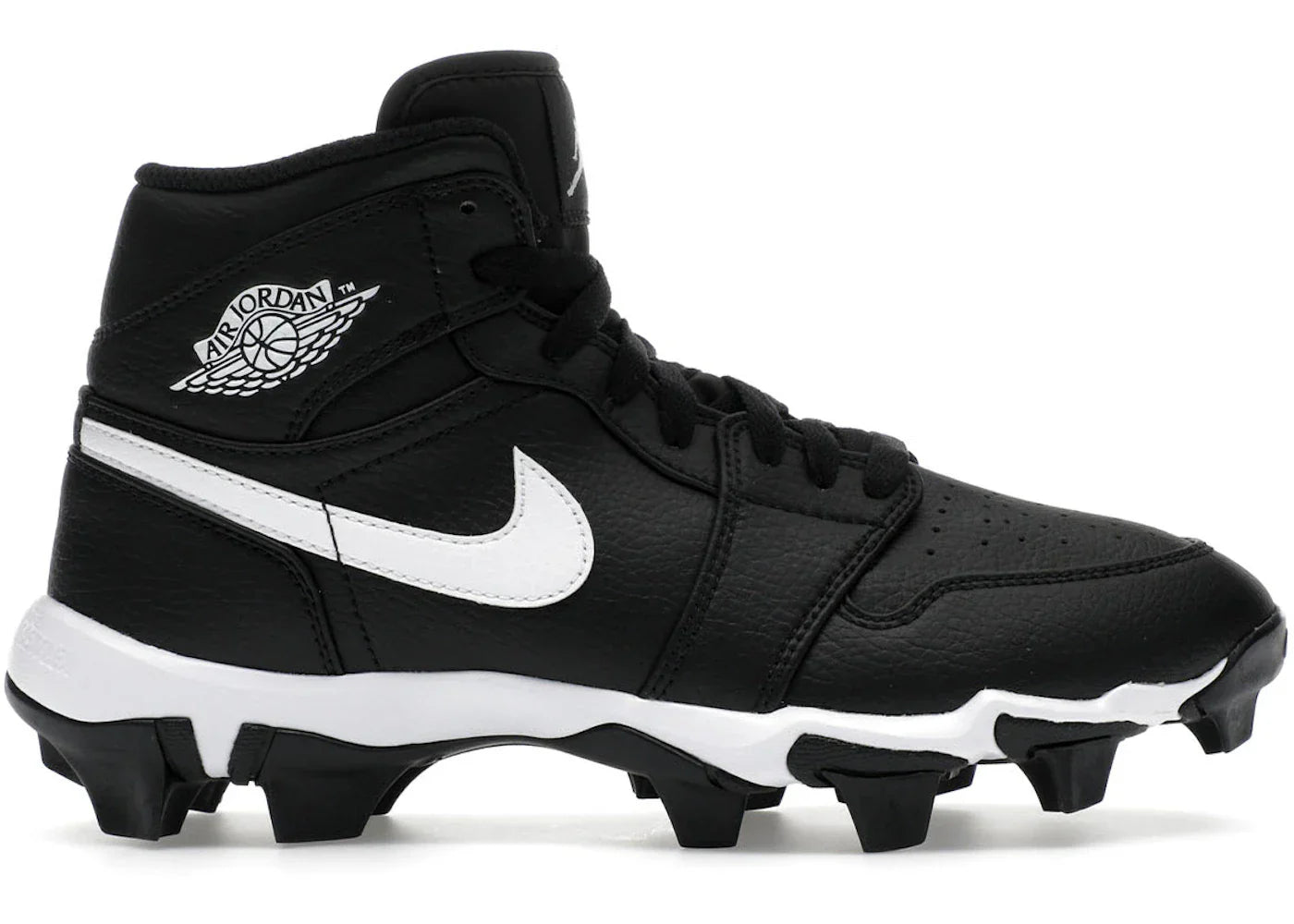 Jordan 1 Mid Cleat Black White GS