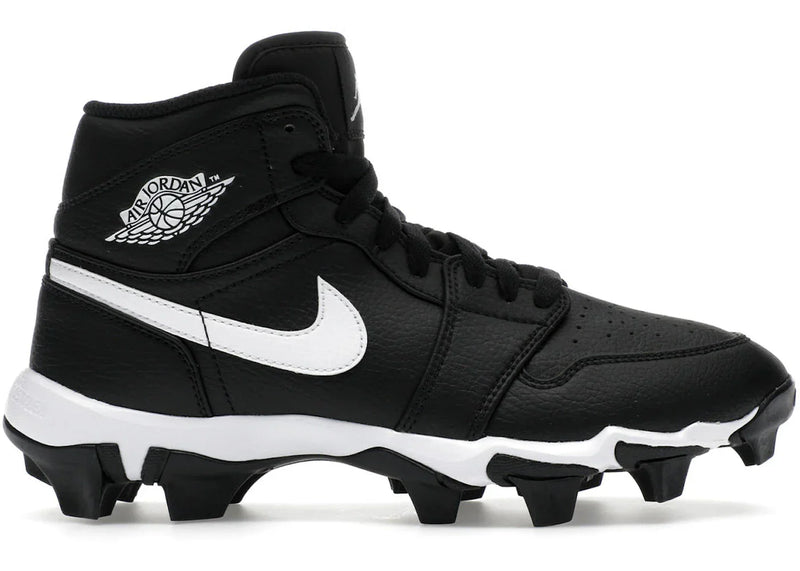 Jordan 1 Mid Cleat Black White GS