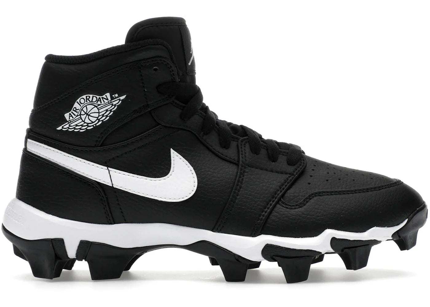 Jordan 1 Mid Cleat Black White GS
