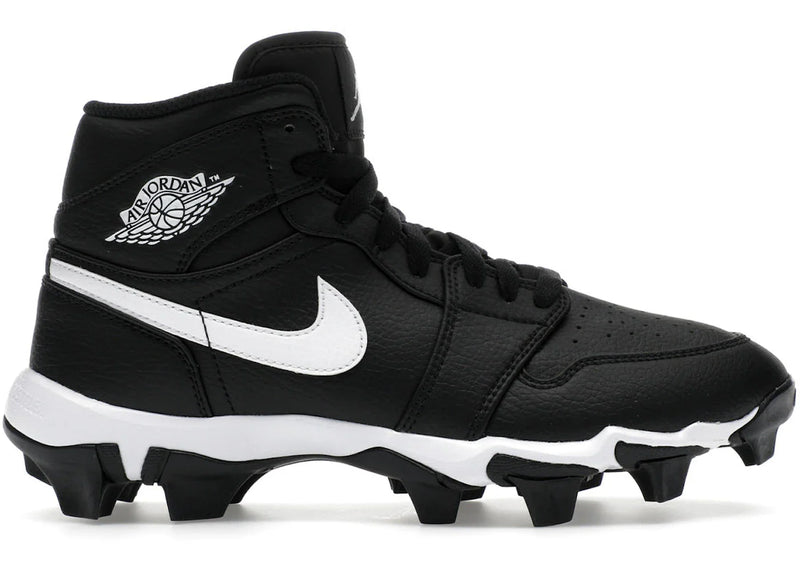 Jordan 1 Mid Cleat Black White GS