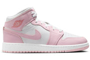 Jordan 1 Mid Pink Foam Fire Red (GS)