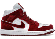 Jordan 1 Mid Se Red Velvet Womens