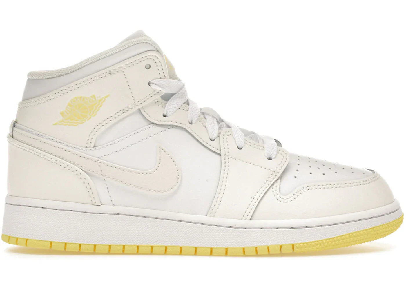 Jordan 1 Mid Sail Light Laser Orange GS