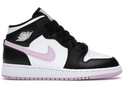 Jordan 1 Mid White Black Light Arctic Pink GS