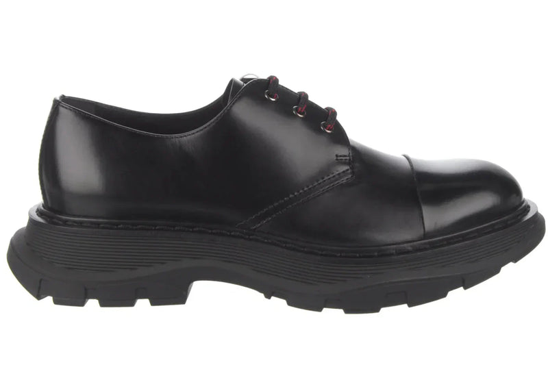 Alexander Mcqueen Leather Derby Shoe Black