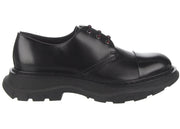 Alexander Mcqueen Leather Derby Shoe Black