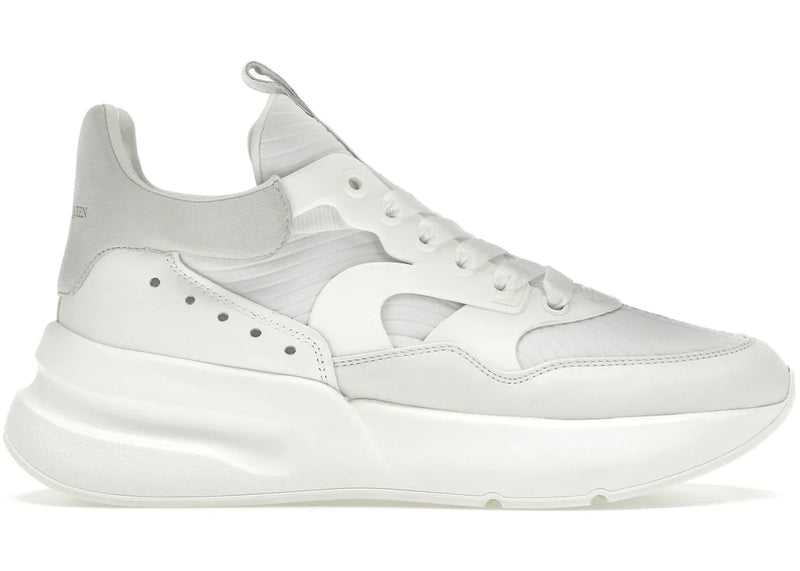 Alexander Mcqueen Oversized Runner White Silver