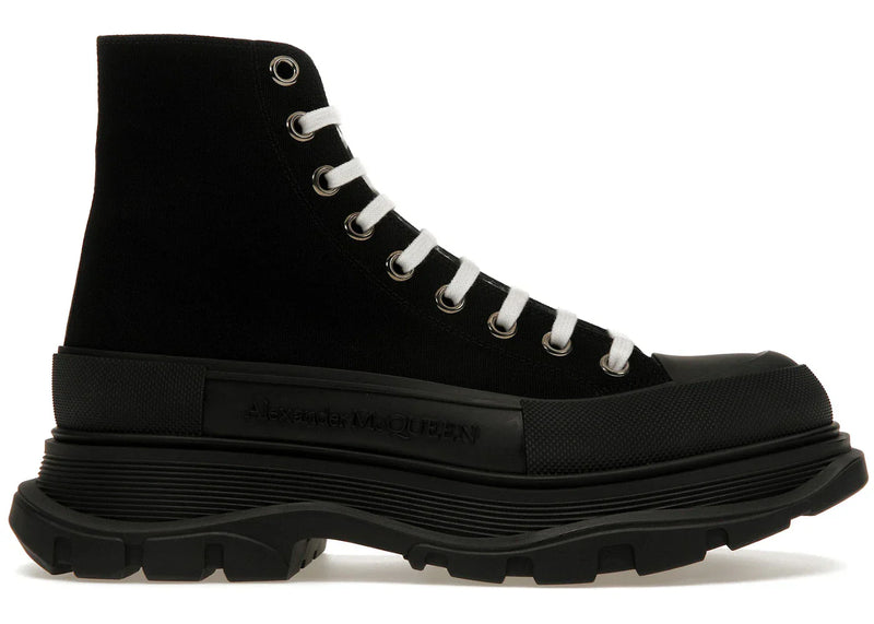 Alexander Mcqueen Tread Slick Boot Black Black White