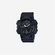 Casio AEQ110BW 100M WR Multi Alarms 100 SEC Stopwatch Countdown Timer World Map for World Time LED Light LC Display 10 Year Battery Analog-Digital Watch