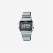 Casio A700W-1A Digital Unisex Watch Retro Stainless Steel LED A700