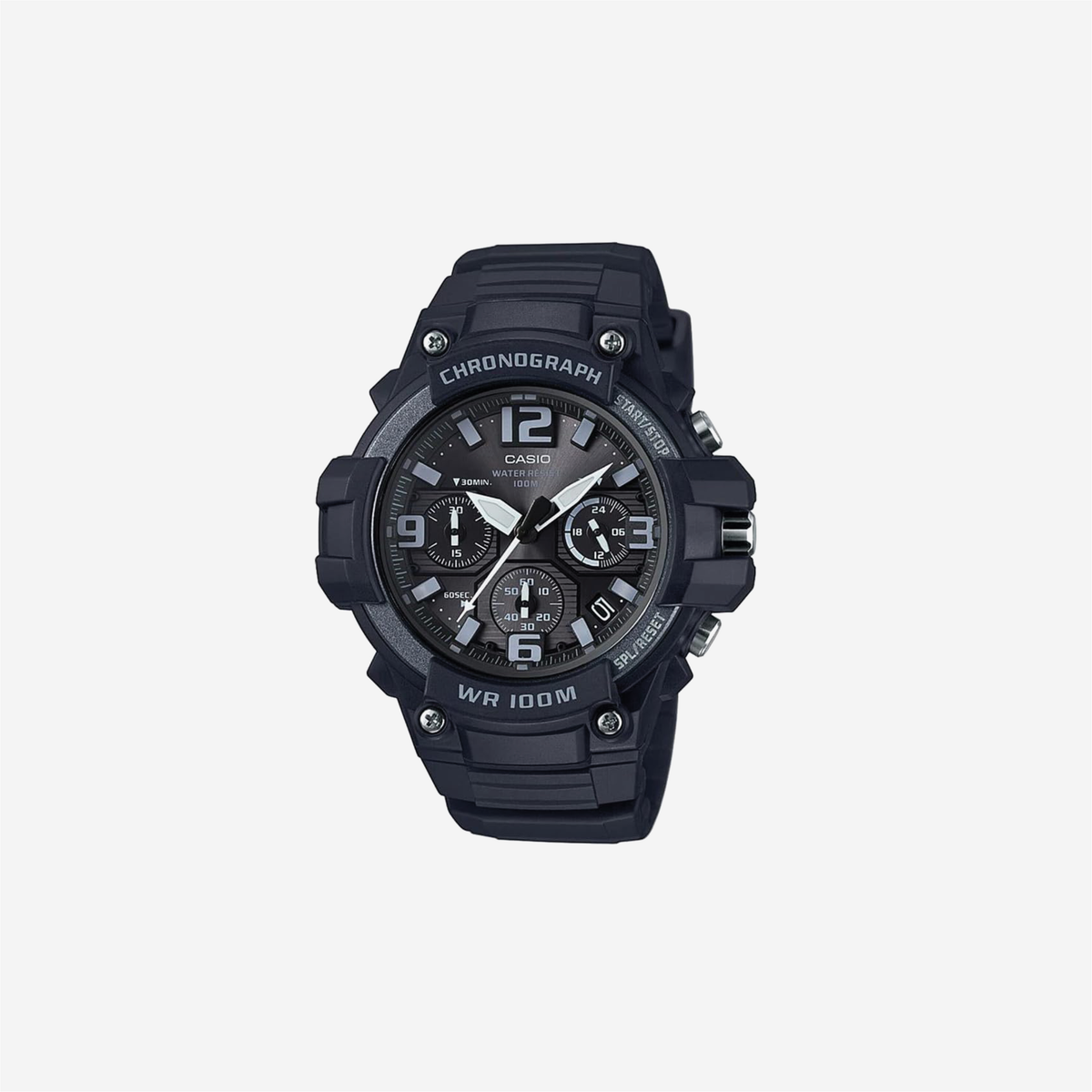 Casio MCW-100H-1A3VCF Heavy Duty Chronograph Black Watch