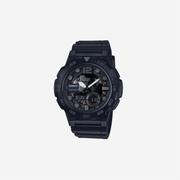 Casio AEQ-100W-1BVCF Classic Analog-Digital Display Black Watch