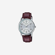 Casio MTP-V002L-7B2 Standard Analog Leather Band White Watch