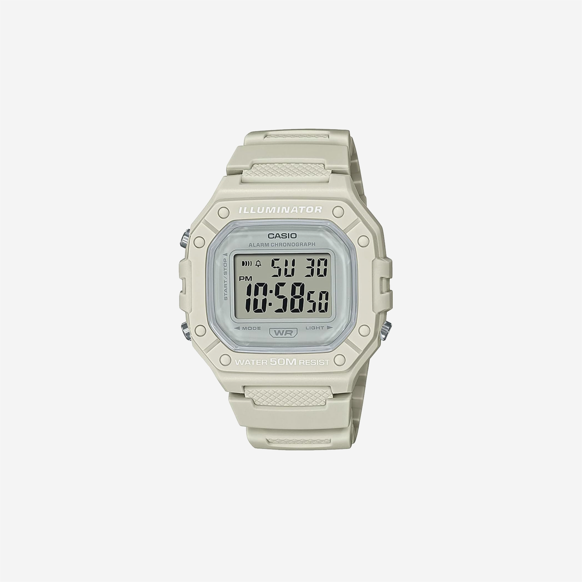 Casio W-218HC-8AVEF White Strap Analog Watch