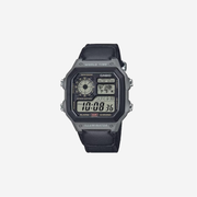 Casio AE1200 Series Black/Green LED Illuminator World Time