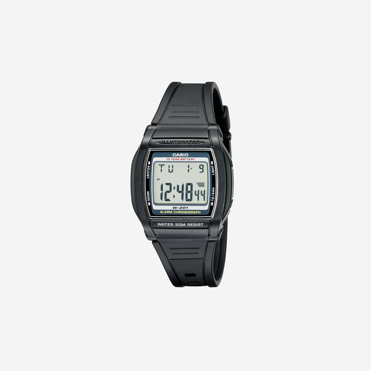 Casio W201-1AV Alarm Chronograph Watch