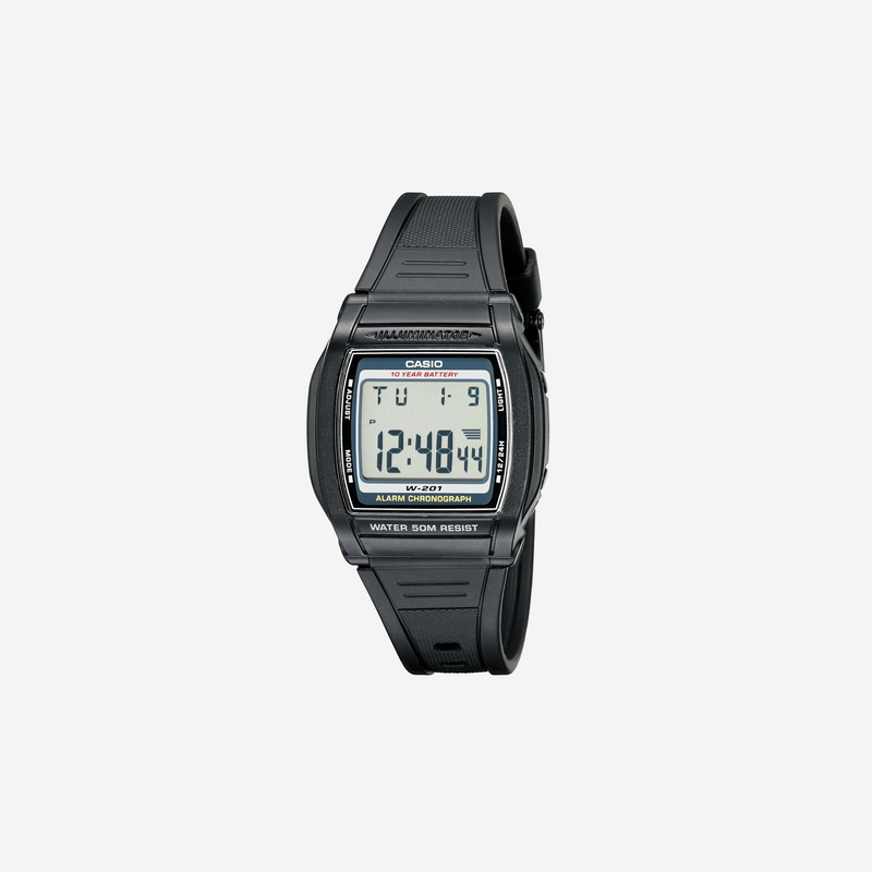 Casio W201-1AV Alarm Chronograph Watch