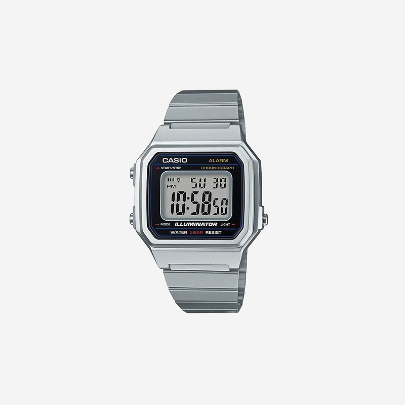 Casio B650WD-1ACF Classic Digital Display Quartz Silver Watch