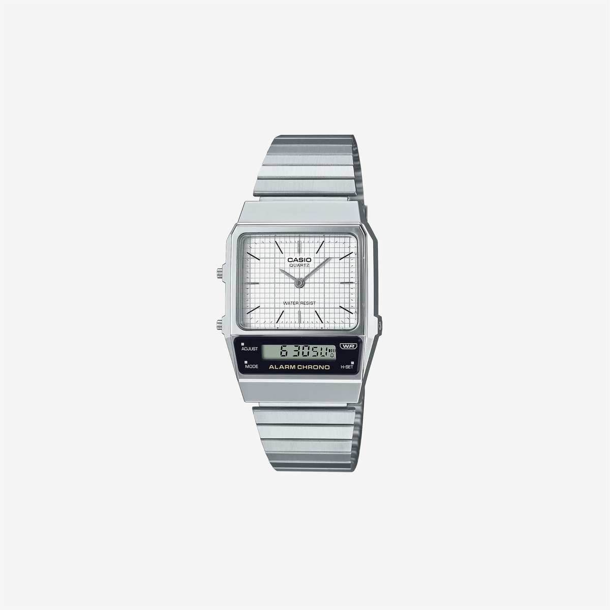 Casio Vintage AQ-800E-7ADF Silver Vintage Combination Watch Dual Time