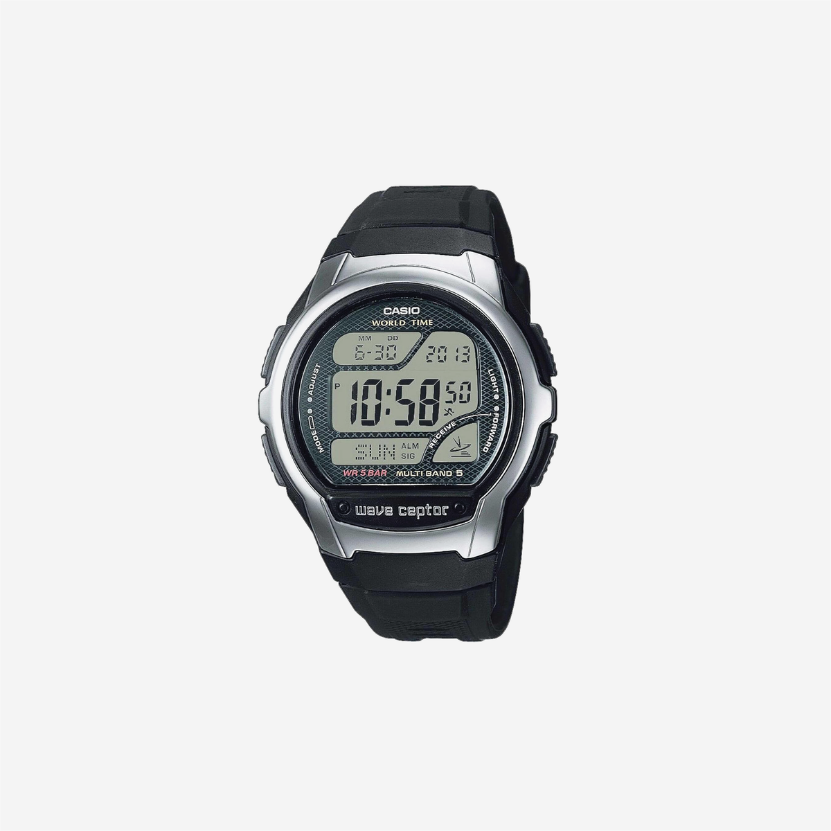 Casio WV-58R-1AEF Digital Quartz with Plastic Strap Black Watch
