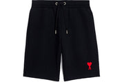 Ami Paris Tonal ADC Shorts Black/Red