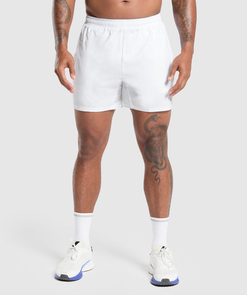 Gymshark Arrival 5" Shorts White