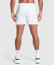 Gymshark Arrival 5" Shorts White