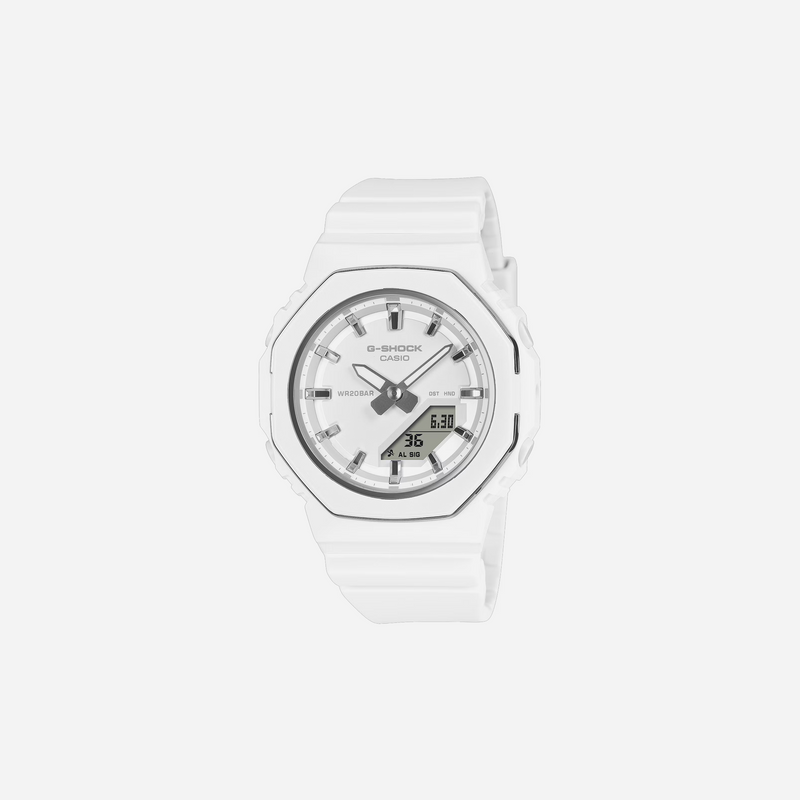 Casio G-Shock GMA-P2110-7A White Dial Bio-Based Resin Strap Watch WMNS