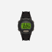 Timex Expedition Digital CAT5 Green Dial Black Brown Leather Strap Watch