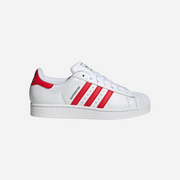 Adidas Superstar II Cloud White Better Scarlet Core Black