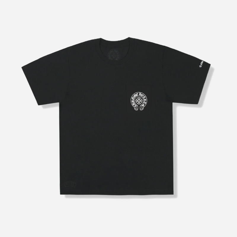Chrome Hearts Horse Shoe Logo Pocket T-Shirt Black