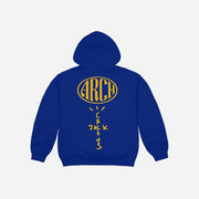 CJ x ARCH Paper Plane Hoodie Blue