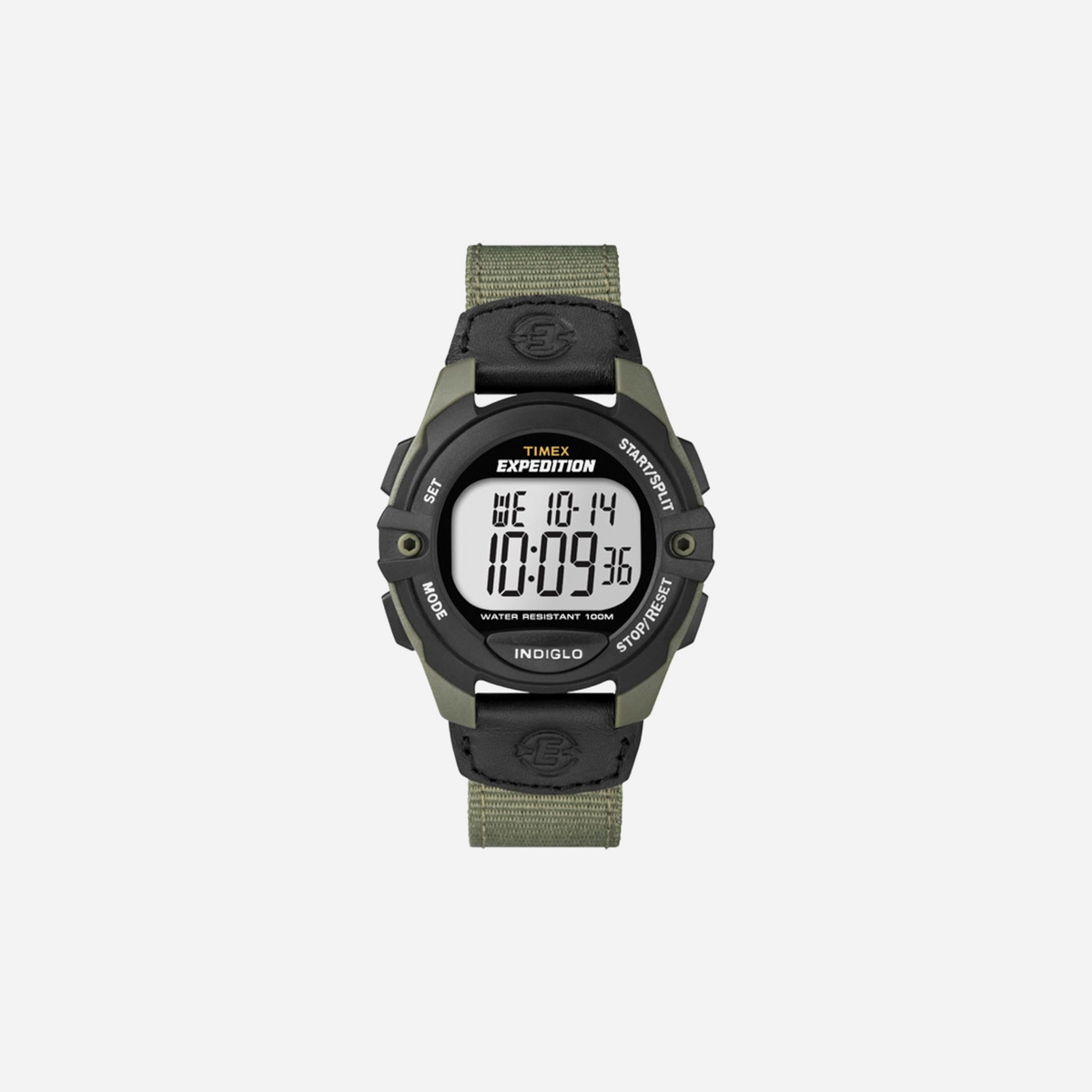 Timex Expedition Digital CAT5 Grey DIal Black Green Nylon Strap Watch
