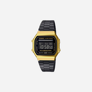 Casio Vintage A168WEGB-1BDF Quartz Black Dial Digital Stainless Steel Watch