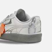 Puma Palermo Club Vegas Leather Silver Glacial Gray Orange Glo