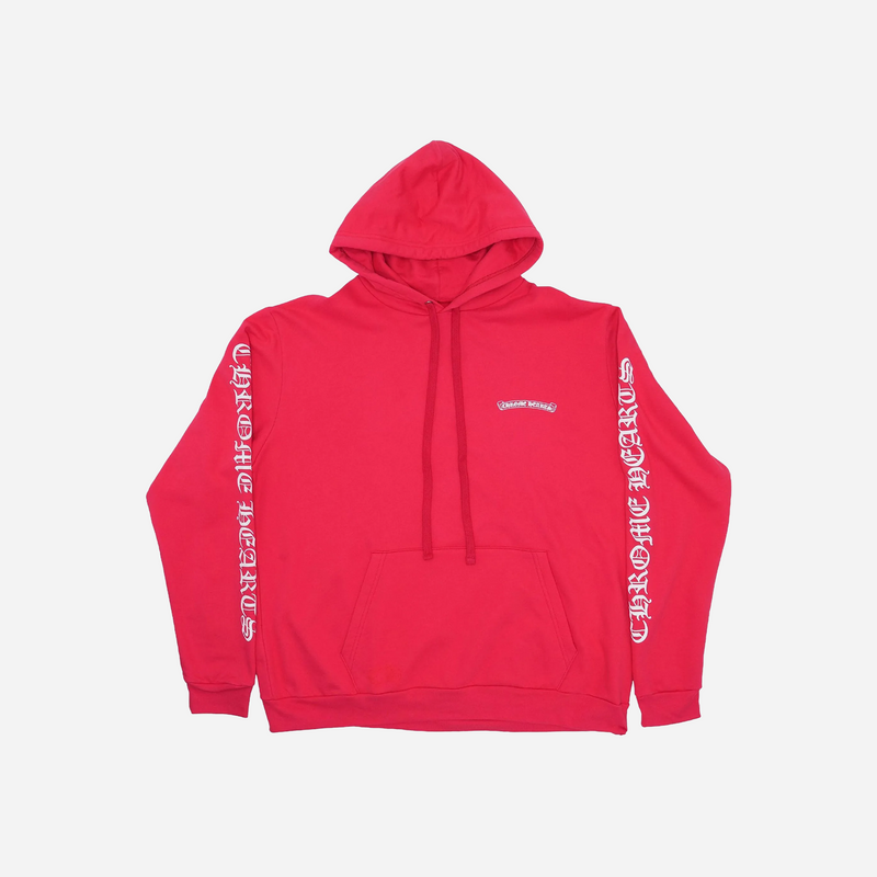 Chrome Hearts Red Hoodie Red White