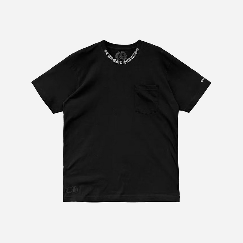 Chrome Hearts Shorts Sleeve Pocket Crew T-Shirt Black
