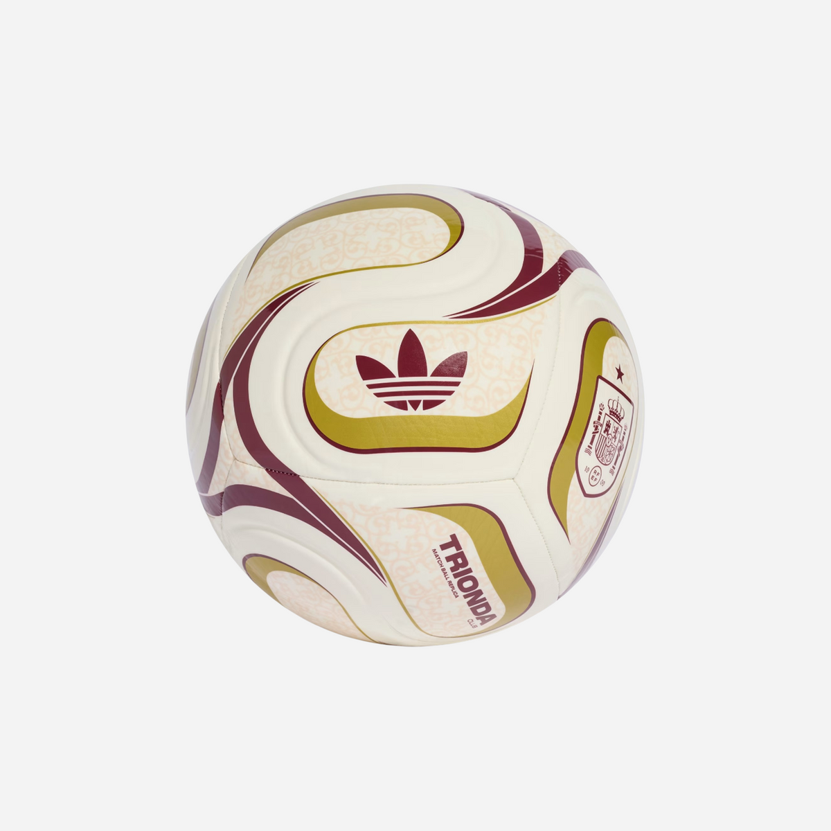 Adidas Trionda Spain Away Club Ball Off White / Team Coll Burgundy 2 / Gold Metallic