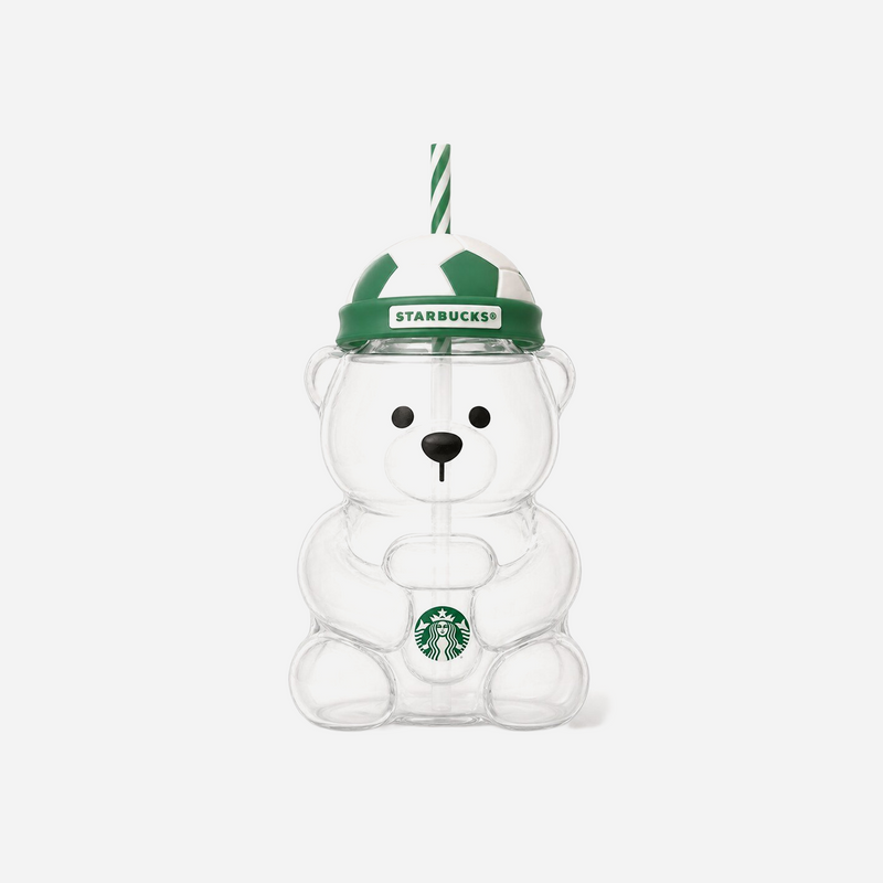 Starbucks x FIFA World Cup 2026 Bearista Bear Football Cap Glass Cup