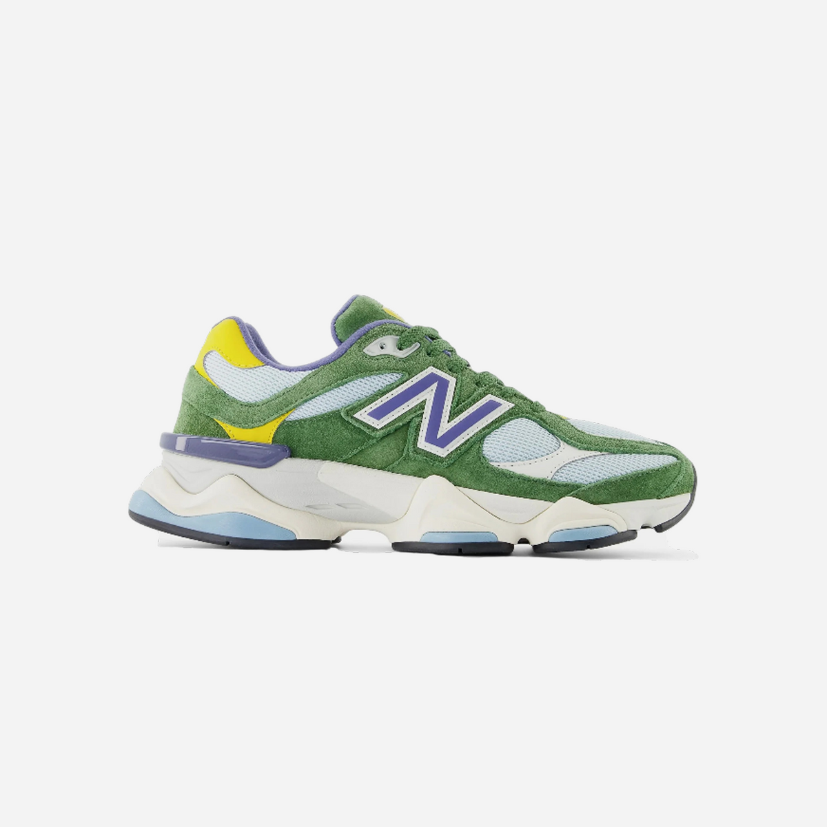 New Balance 9060 Dark Pine Green Running Shoes Alpine Green/Yellow/Blue