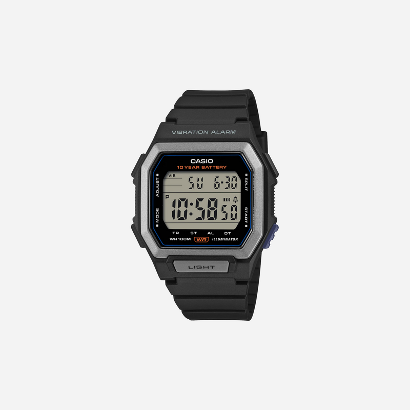 Casio W-738H-1AV Digital Black Resin Strap Watch