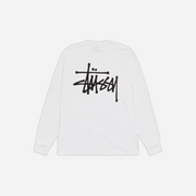 Stussy Basic Long Sleeve T-Shirt White