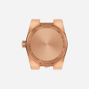 Tissot PRX 25mm Salmon Dial Rose Gold Stainless Steel Rose Gold PVD Strap Watch