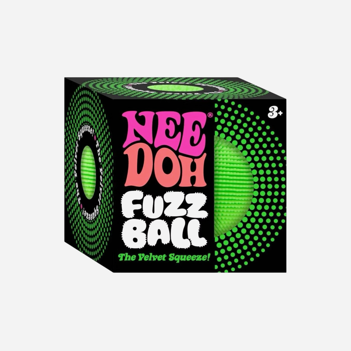 NeeDoh Fuzzball Squishy Fidget Toy Green